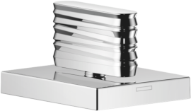 Dornbracht Cl.1 Seitenventil 20005705-00 chrom, rechtsschließend, kalt, WAVES-Struktur