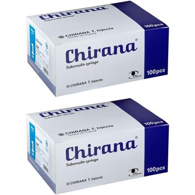 Tuberkulinspritze 1 ml ohne Kanüle Dahlhausen 2x 2x100 St Spritzen