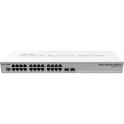 MikroTik CRS326-24G-2S+RM: L3 Smart Switch (24 Ports), Netzwerk Switch, Grau