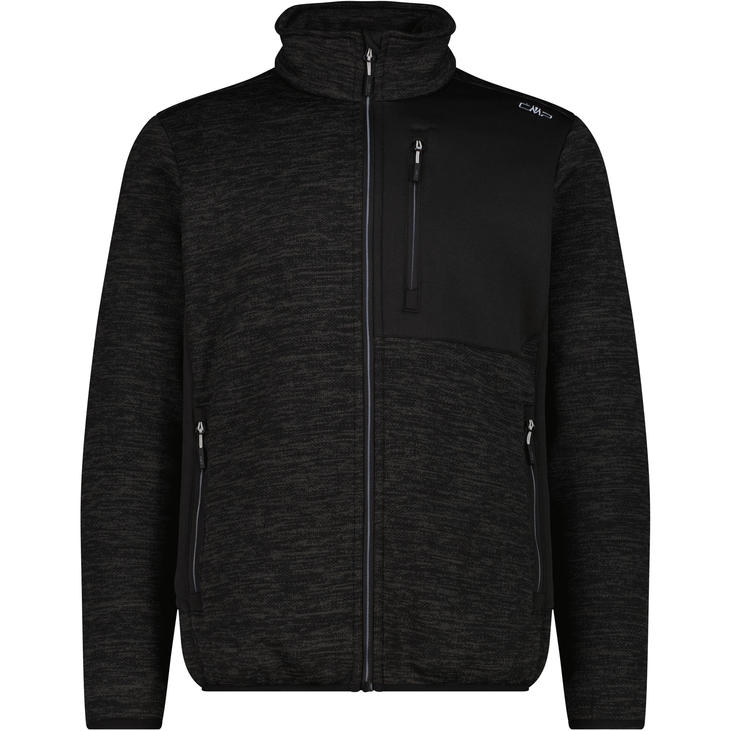 CMP Herren Fleecejacke schwarz Größe M Trekking Elastisch