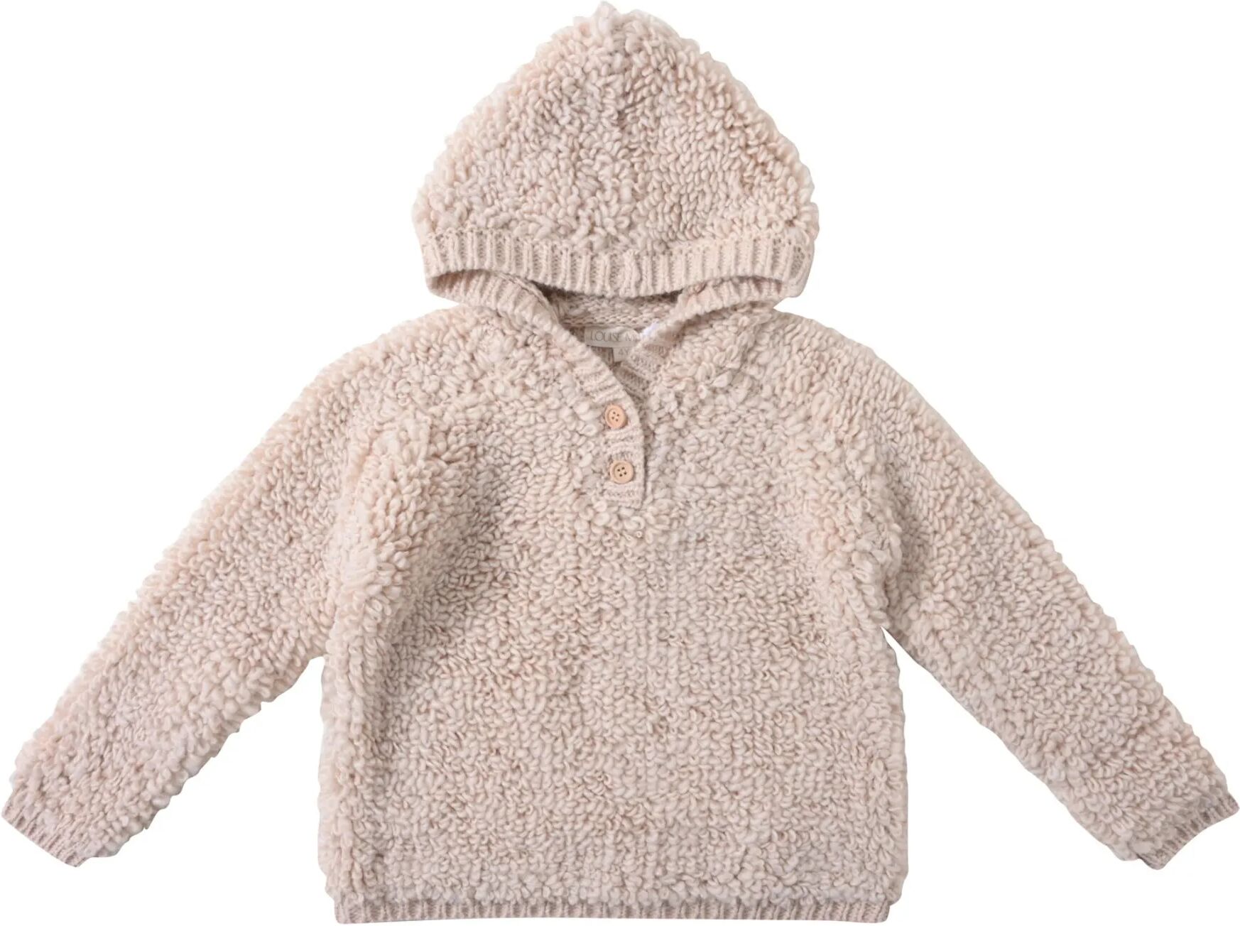 Louise Misha Pull Capuche Duali Ecru 12 mois