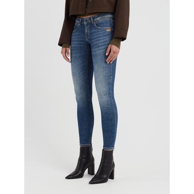 Skinny-fit-Jeans GANG "94FAITH CROPPED", Damen, Gr. 30, N-Gr, basic heritage, Denim/Jeans, Obermaterial: 93% Baumwolle, 5% Polyester, 2% Elasthan, skinny fit knöchelfrei, Jeans, mit verkürzter Beinlänge