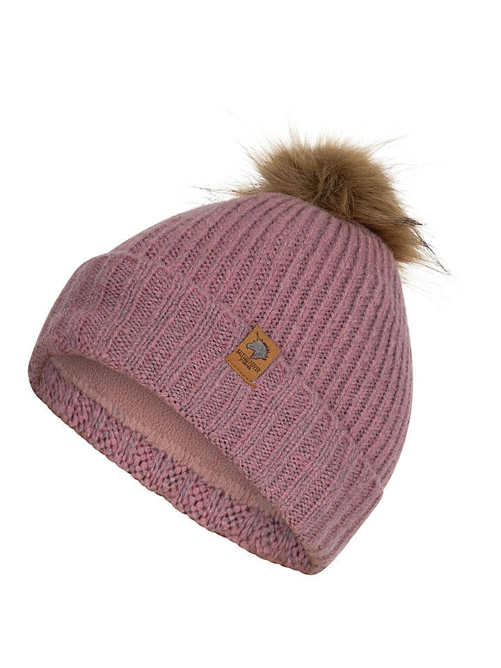 Salt and Pepper Beanie in Rosa - 51 cm