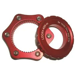 A2Z CLK Centerlock Adapter 6-Loch 15 mm Rot