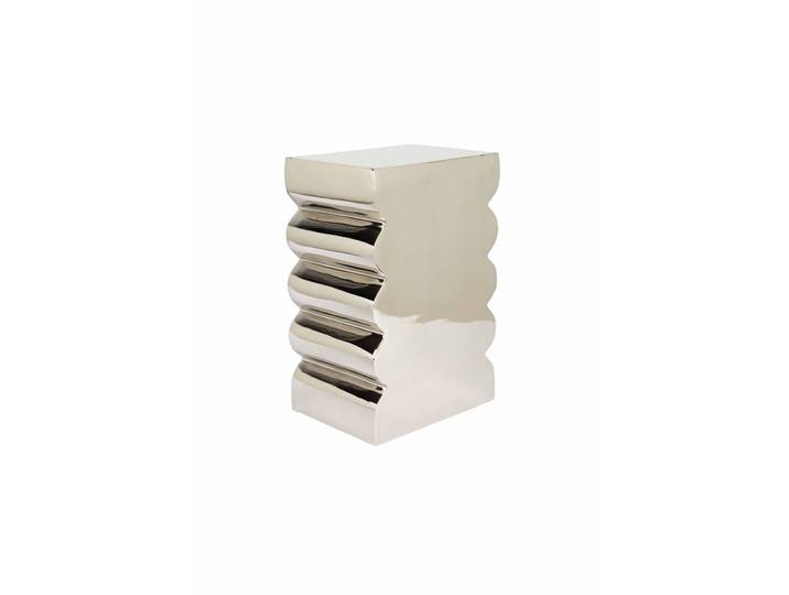 Zuiver Curves Beistelltisch Aluminium 30x21 cm