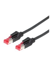 ROTRONIC-SECOMP Dätwyler Patch-Kabel RJ-45 M bis M 2 m SSTP-Kabel CAT 6 halogenfrei Schwarz (21.05.0025)