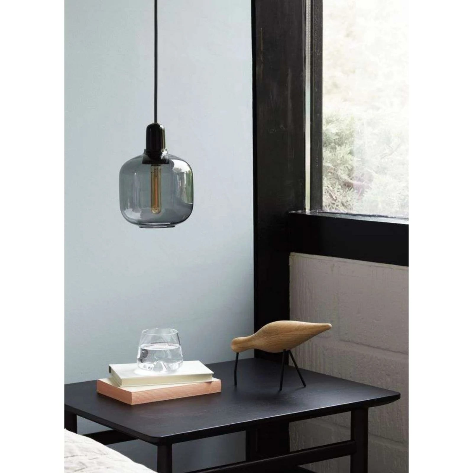 Normann Copenhagen Amp Hanglamp Small Smoke/Zwart