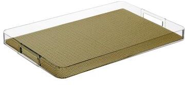 Kraftware Fishnet Rectangular Lucite Serving Tray