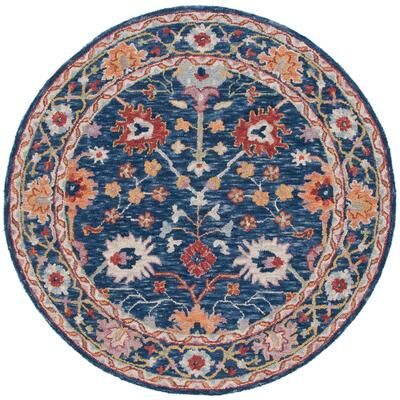 SAFAVIEH Handmade Blossom Moiriosa French Country Wool Rug