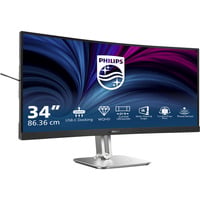 34B2U5600C, LED-Monitor 86.4 cm (34 Zoll), dunkelgrau/silber, WQHD, VA, Curved, SmartKVM, USB-Hub, 120Hz Panel