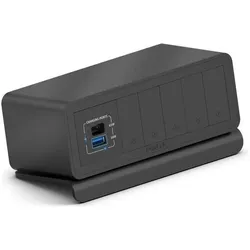 Purelink Dockingstation mediahub2 7-Slot-Gehäuse, Schwarz (USB-C), Dockingstation + USB Hub, Schwarz