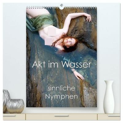 Akt im Wasser - sinnliche Nymphen (hochwertiger Premium Wandkalender 2027 DIN A2 hoch), Kunstdruck in Hochglanz