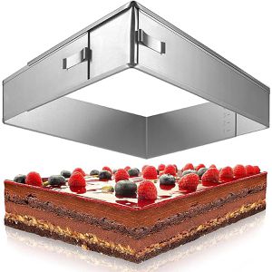 4smile Backrahmen Premium, mit Klemmung, aus Edelstahl, verstellbar von 29x20 bis 52x34 cm, Höhe 5 cm