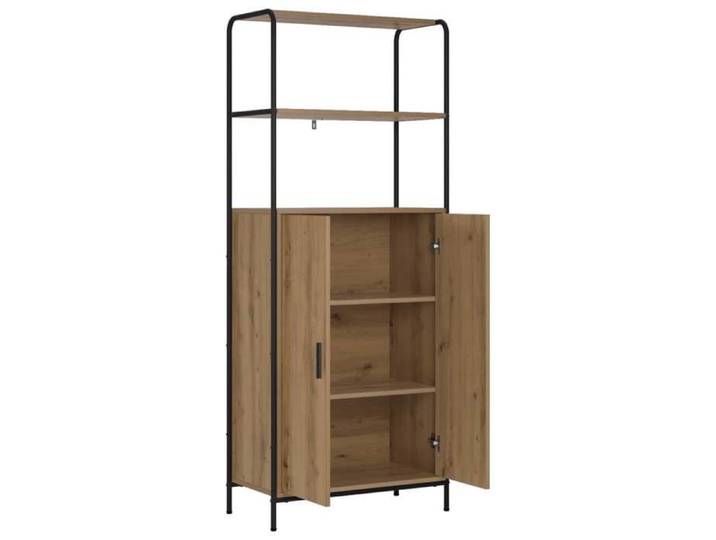 Elégance - Chic Meuble rangement - Haut Armoire - Buffet salon-séjour - Chêne artisanal - 40x33x161cm - Bois d'ingénierie_0699760