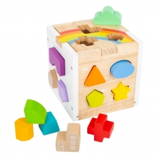 small foot Steckwürfel Regenbogen 287210