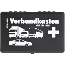 Kfz-Verbandkasten Ku Schwarz mit Füll. St Din13164 1 ST