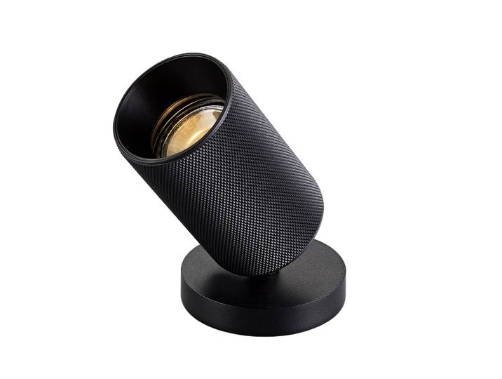 SpotOn Circle1 Plafonnier GU10 Grib Noir - Antidark - Salon / séjour - Aluminium