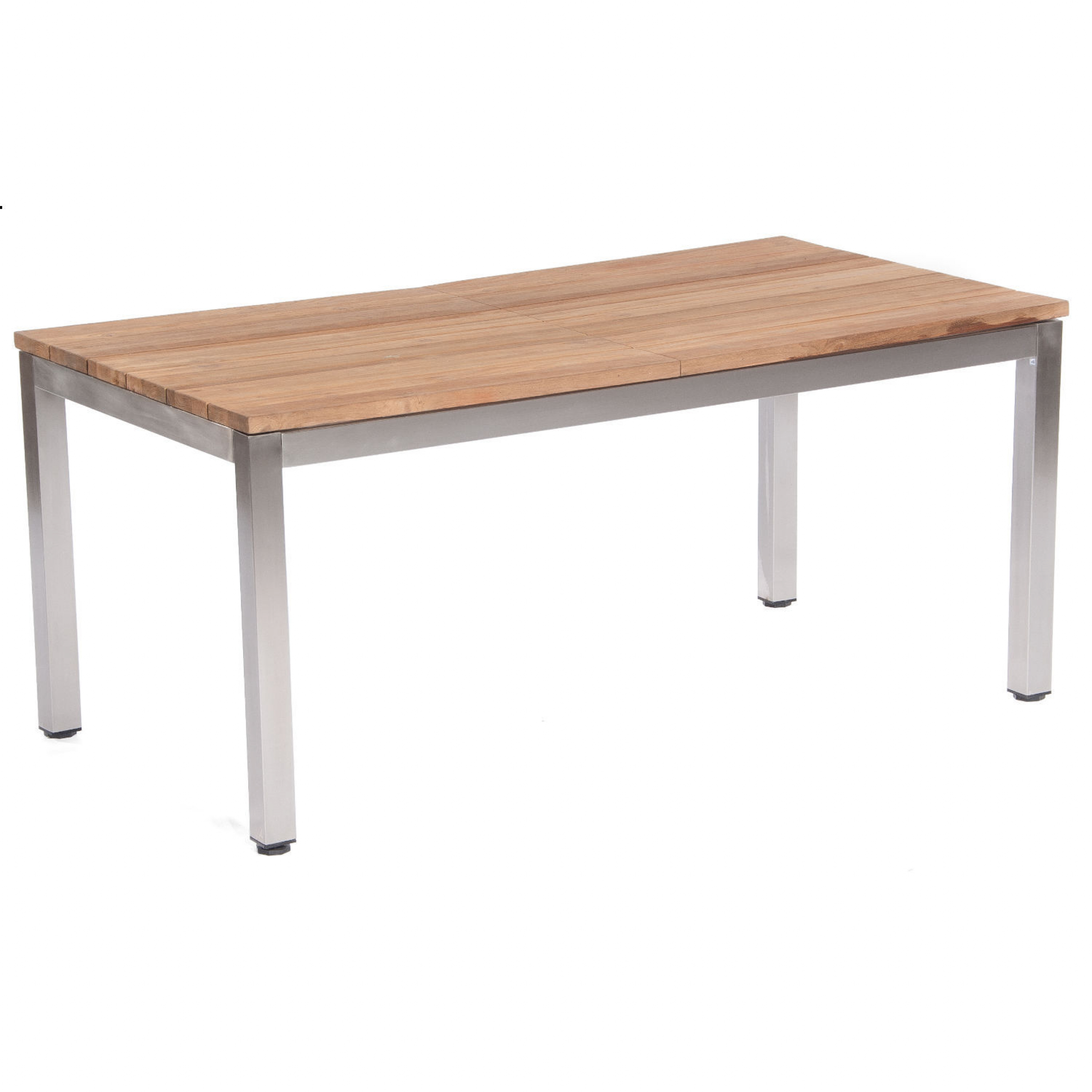 Sonnenpartner Magister Gartentisch ausziehbar Edelstahl/Old Teak 170/280x90 cm