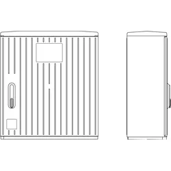 Elsta, Verteilerschrank Zubehör, Mosdorfer Kabelverteilerschrank A100-1MOIP44.RAL7035