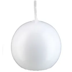 Kopschitz Kerzen Kerzen Kugelkerzen Weiß, Ø 80 mm, 6 Stück