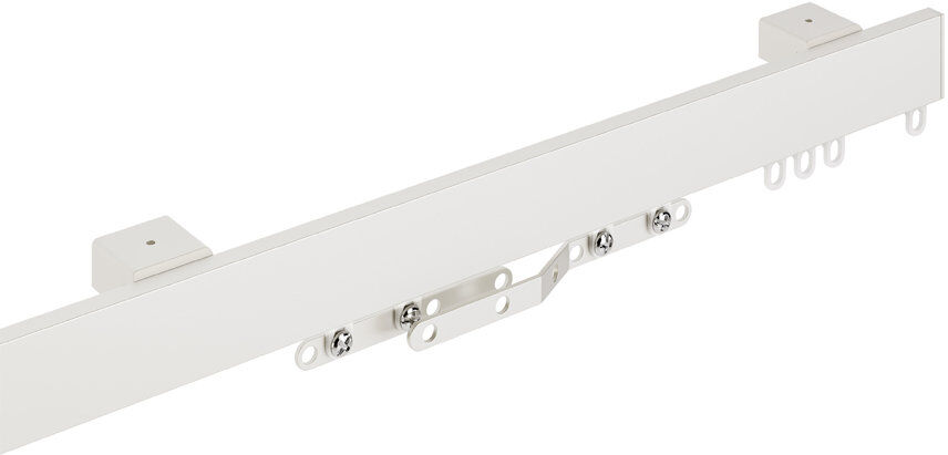 Symple Stuff Bridgeview Cordless Aluminium Curtain Track White White 3.2cm H x 400cm W x 3.5cm D
