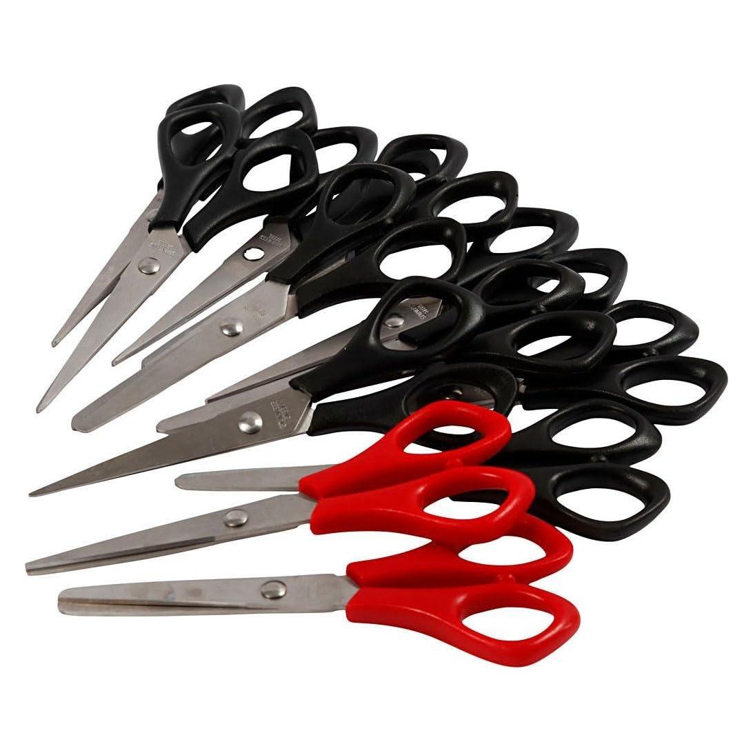 Creativ Company Schulscheren, schwarz, für Rechts- und Linkshänder, 12er-Set (14 cm) (76502815)