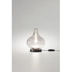 FABAS LED-Tisch-Vasen-Leuchte Crodo Metall Grau Hellgrau