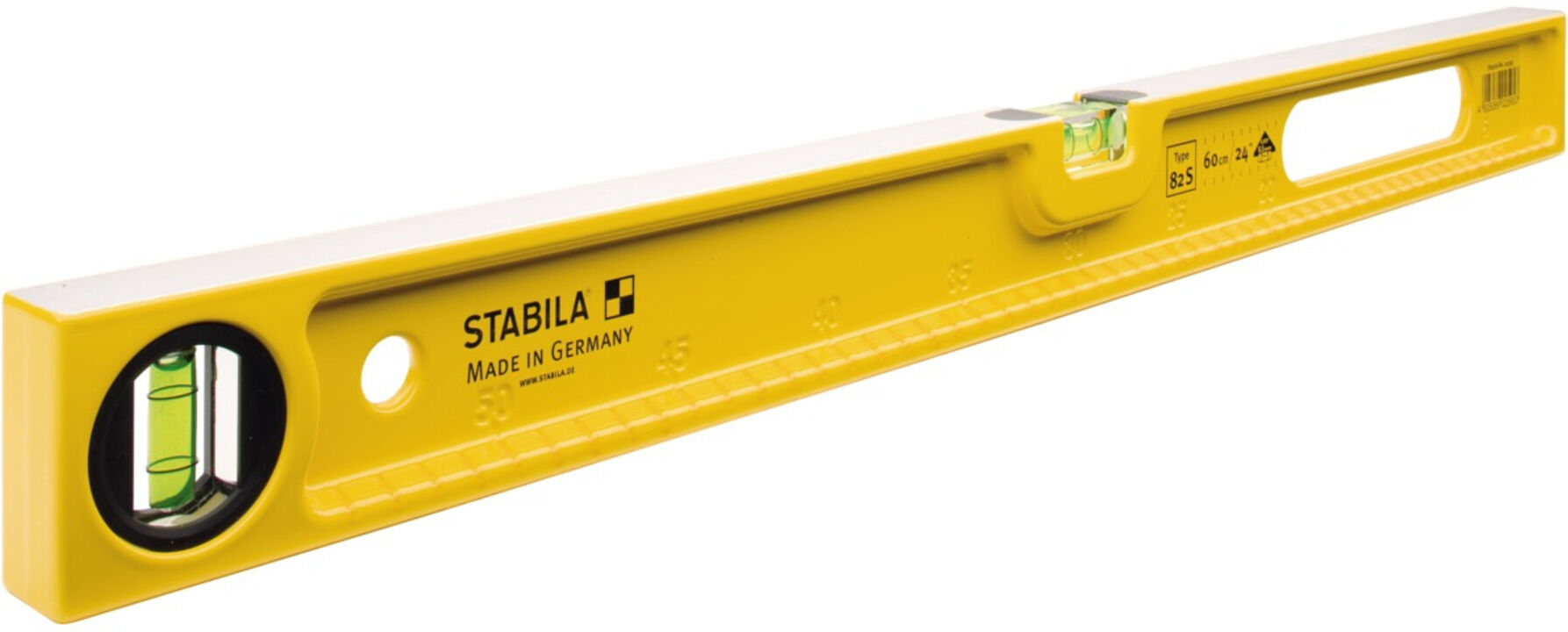 STABILA Wasserwaage Type 82 S 60 cm mit abriebfester Skala (02595)
