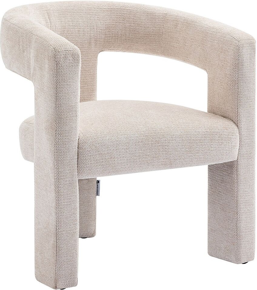 Vente-unique Sessel - Strukturstoff - Beige - FAVINA