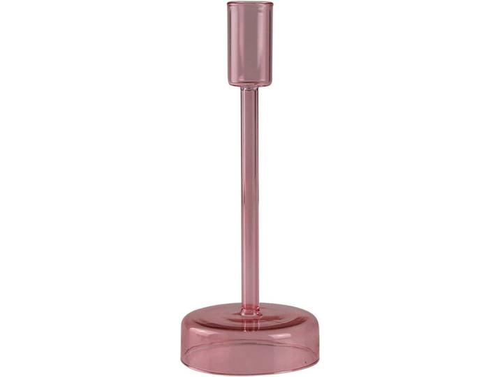Kerzenständer AM DESIGN aus roséfarbenem Glas , rosa (rosé), B:8cm H:15cm, Glas, Kerzenhalter, Kerzenständer, stilvolle Ergänzung für romantische Dekorationen