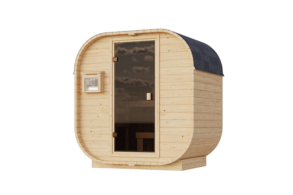 KARIBUHOLZT Fassauna Quadro 0 KG Tür 3,6 kW Bio ext. Strg. 16989837