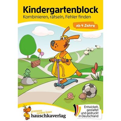 Kindergartenblock ab 4 Jahre - Kombinieren, rätseln, Fehler finden, Taschenbuch von Ulrike Maier, Hauschka Verlag, 978-3-88100-609-5