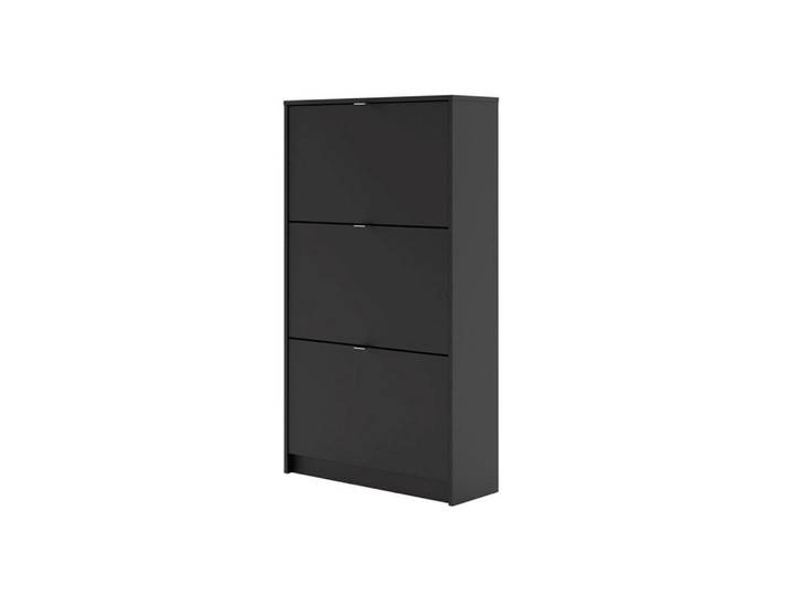 ebuy24 Schuhkipper schwarz, Schwarz, 70x124x24 cm, Garderobe, Schuhaufbewahrung, Schuhkipper