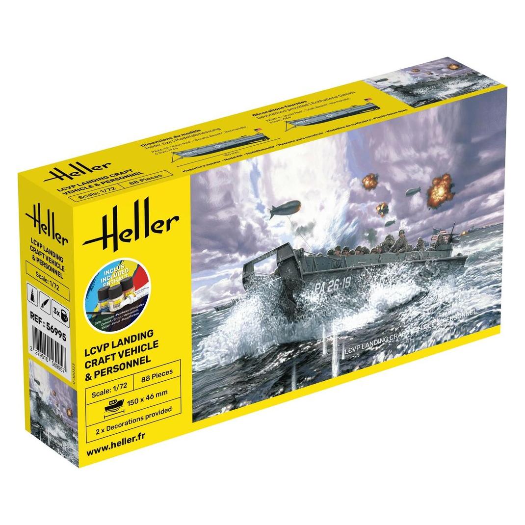 Heller STARTER KIT LCVP Landungsboot + Figures (56995)