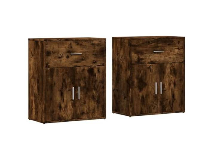 KGHFDVB Sideboard Räuchereiche 60x31x70 cm Holzwerkstoff Stabil, Feuchtigkeitsbeständig, Leicht zu Reinigen, Viel Stauraum für Bücher, Zeitschriften