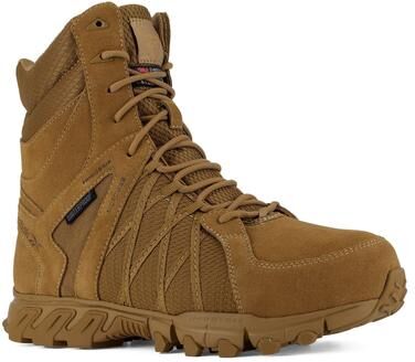 "Reebok Work Trailgrip Tactical 8"" Composite Toe - Mens 8 Tan Oxford Shoes W"