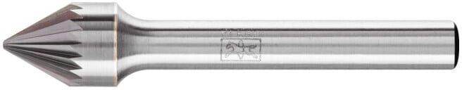 Fraise sur tige forme KSJ D. 10 mm L. tête 8 mm D. tige 6 mm carbure engrènement ; PFERD (21115736)