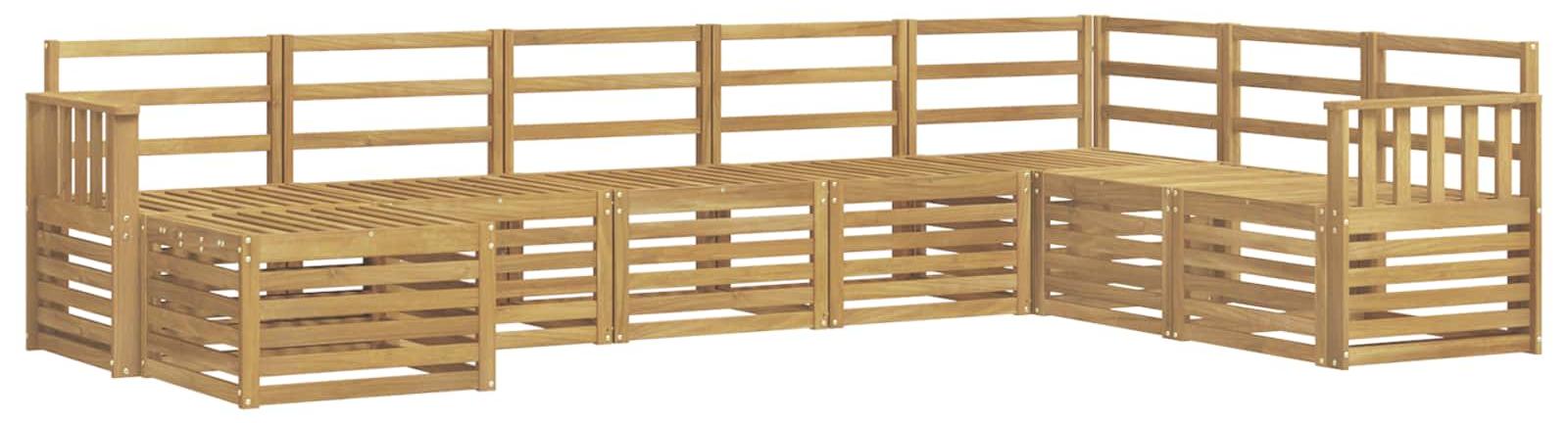Garnitur aus 8 Outdoor-Sofas, weiß