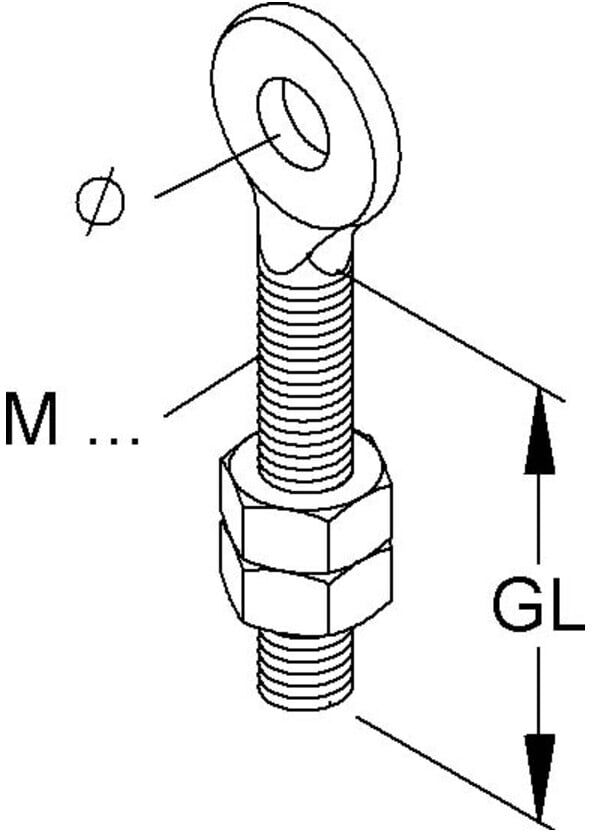 Niedax Ringschraube RCM 10)