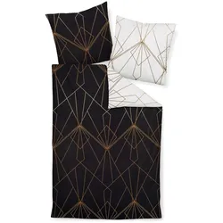 Janine Design Mako-Satin-Bettwäsche J.D. 200 x cm Satin Braun