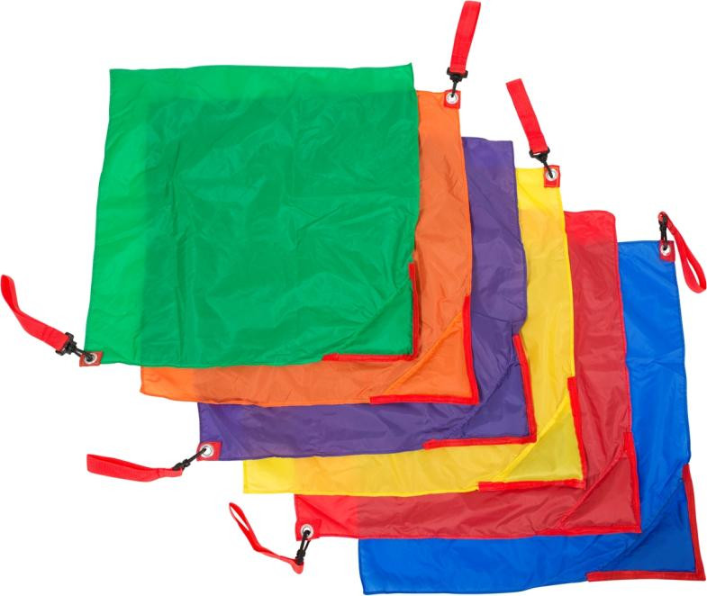 Spordas Ritmeflaggen set van 6 kleurrijke dansvlaggen voor kinderen