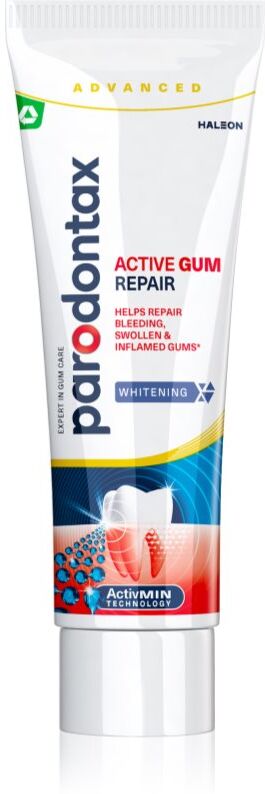 Parodontax Active Gum Repair Whitening dentifrice pour des gencives saines et un soin complet des dents 75 ml