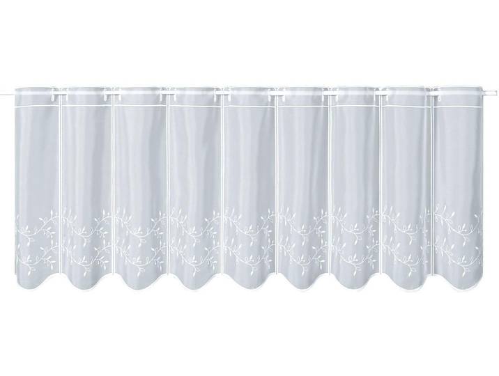 Gerster TWINE Durchzuglöcher 1 Stk. tlg. Hochwertiger Voile bestickt Blumenranken