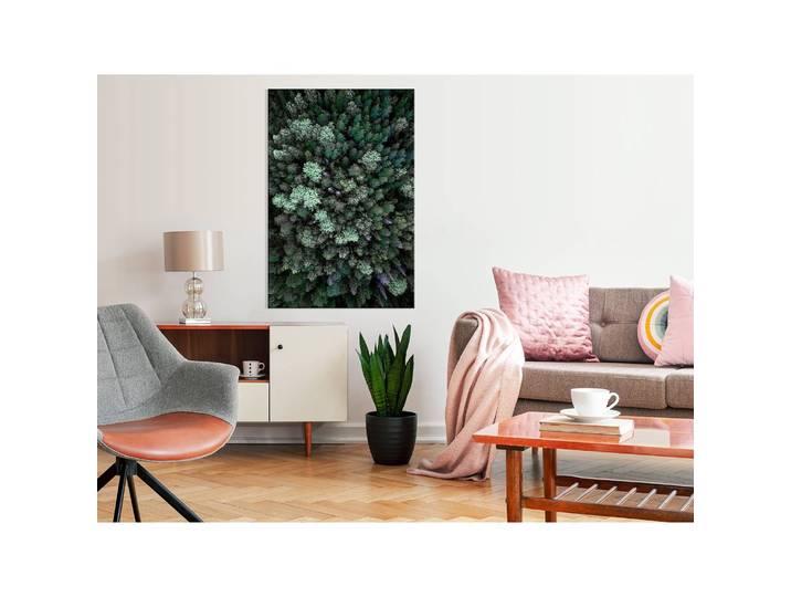 Tableau déco Flying Over Forest Lin Vert 40 x 60cm