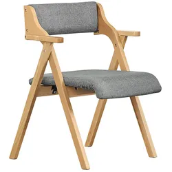 SoBuy Klappstuhl Hellgrau 47x48x77,6cm Nordisch