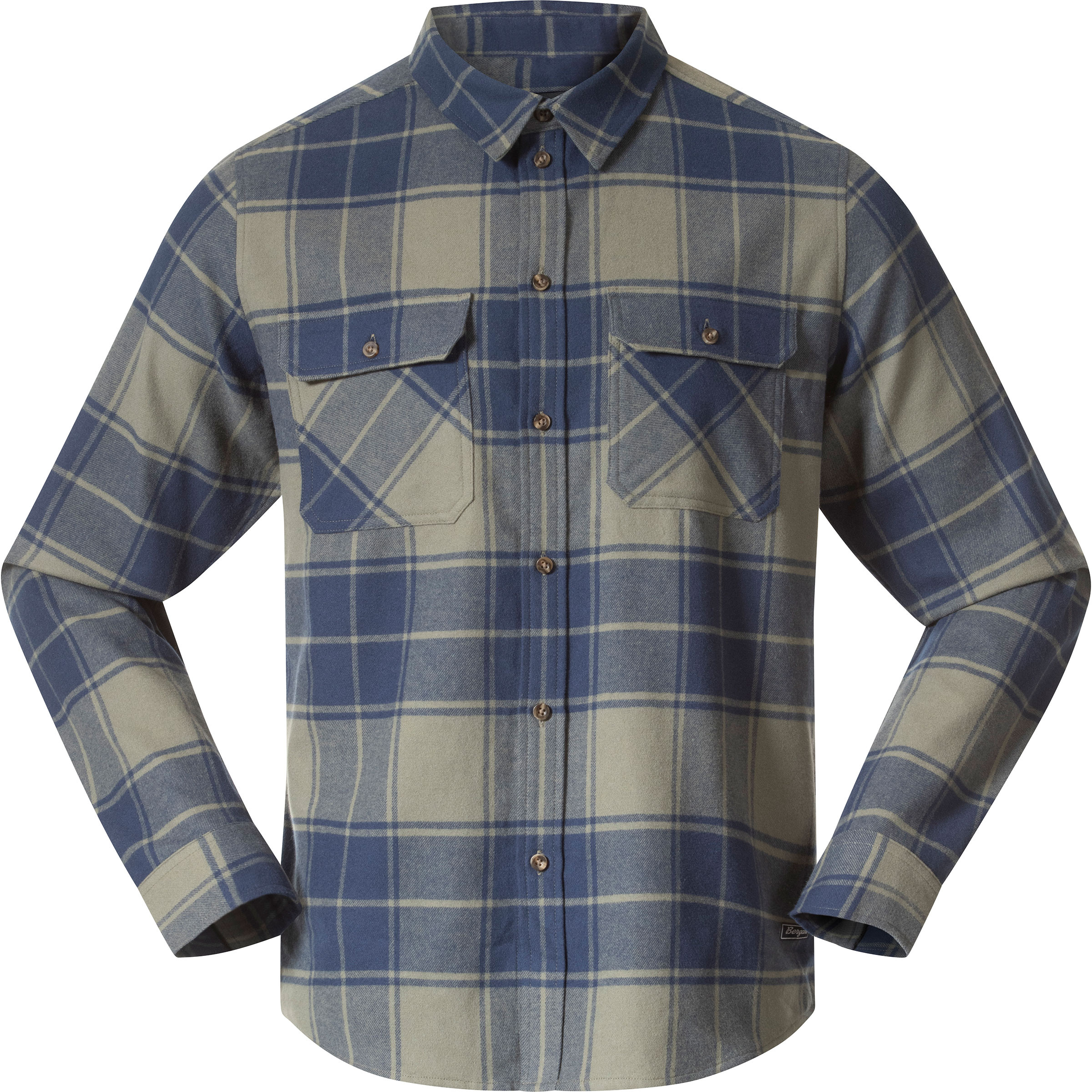Bergans Nordmarka Flannel Herren Hemden oliv Größe XXL Trekking Hautfreundlich