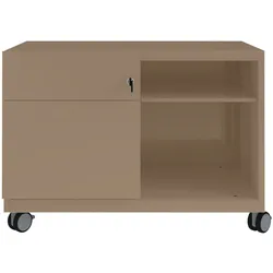 Caddy NoteTM | Schubladen und Ziehgriff links - 668 coffee