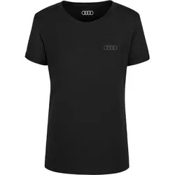Audi T-Shirt Ringe Damen schwarz Shirt Größe 2XL 3132402506 - 2XL