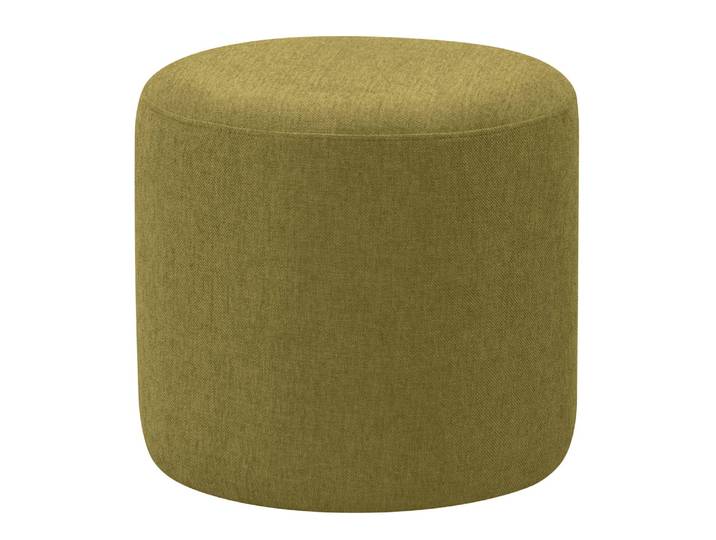 Polsterhocker Moulton 45 x 46cm Grün/Olivgrün Strukturstoff Talta: Olivgrün