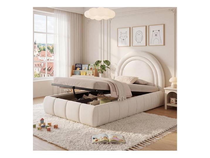 LuxusKollektion Polsterbett Polsterbett 90x200 mit Stauraum